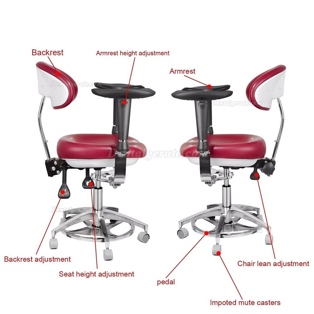 TYTC JKS 037 Dental Mikroskop Hocker, Chirurgenstuhl mit Armlehne